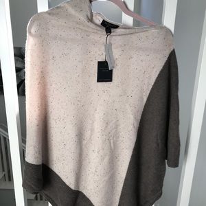Cashmere Sweater / poncho : two toned